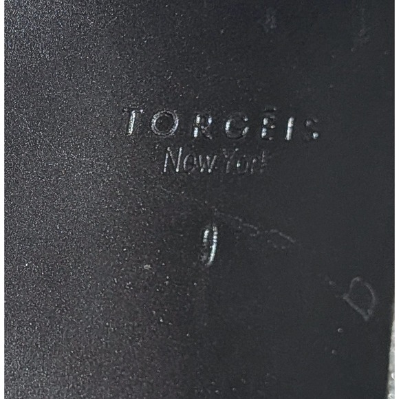 TORGEIS Destiny Camel Riding Knee High Boots Studded Buckle Block Heel NEW - Picture 11 of 12